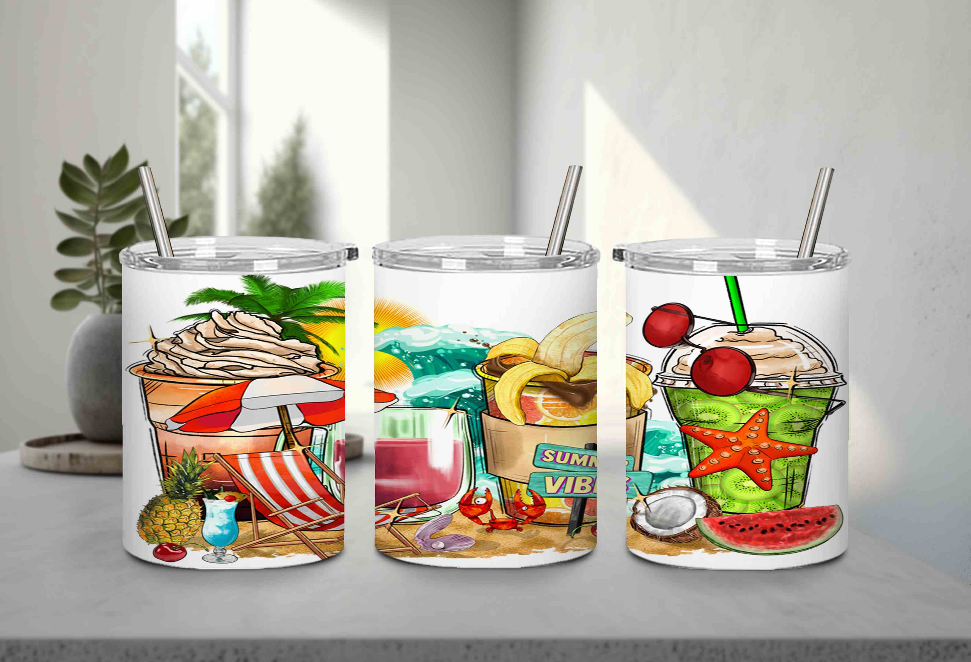 Summer Vibes Coffee Cups-10689